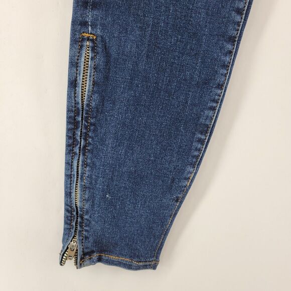 L'Agence Jeans Womens 24 Skinny Mid Rise Zip Hem Designer Sexy USA Medium Wash - Picture 5 of 9